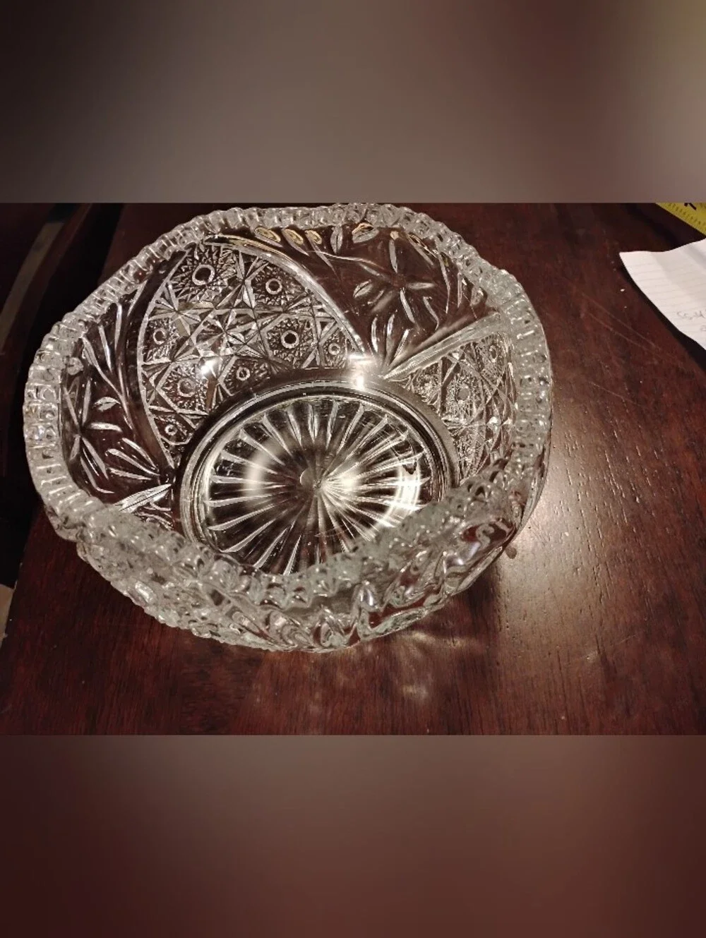L.E.Smith Americian heritage pressed glass bowl